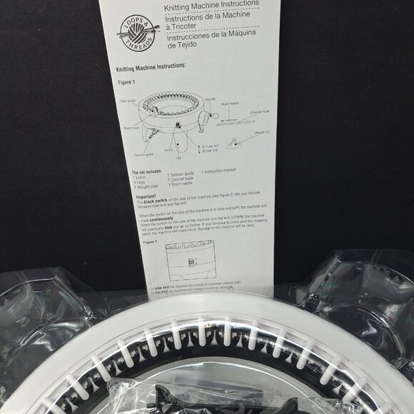 Knit Quick Knitting Machine Loops & Threads 40 Stitches Hook Needle Instructions - Picture 15 of 16
